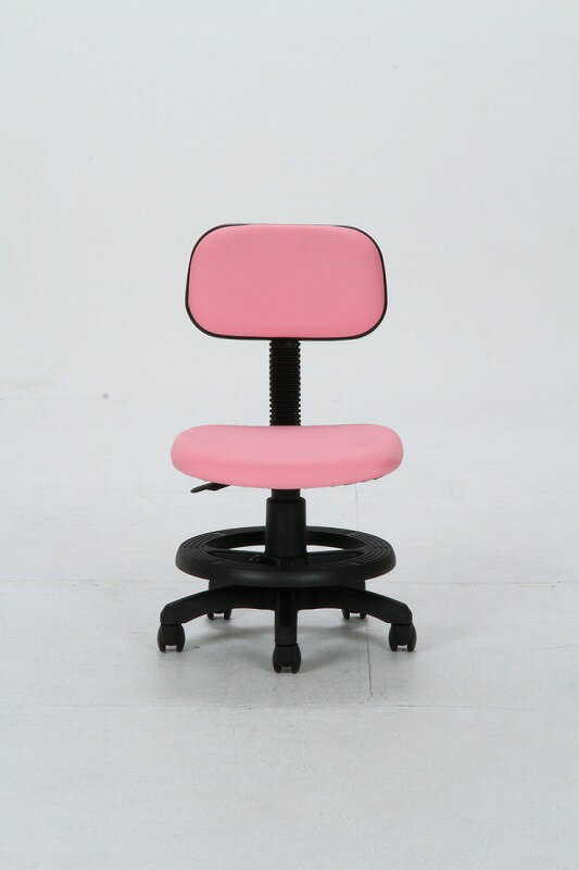 学童チェアー ピンク 幅45×奥行47×高さ76~87cm スチール ウレタンフォーム ポリエステル(代引不可)【送料無料】 [2]