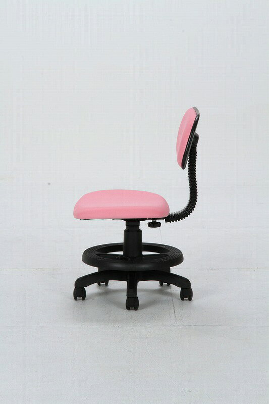 学童チェアー ピンク 幅45×奥行47×高さ76~87cm スチール ウレタンフォーム ポリエステル(代引不可)【送料無料】 [3]