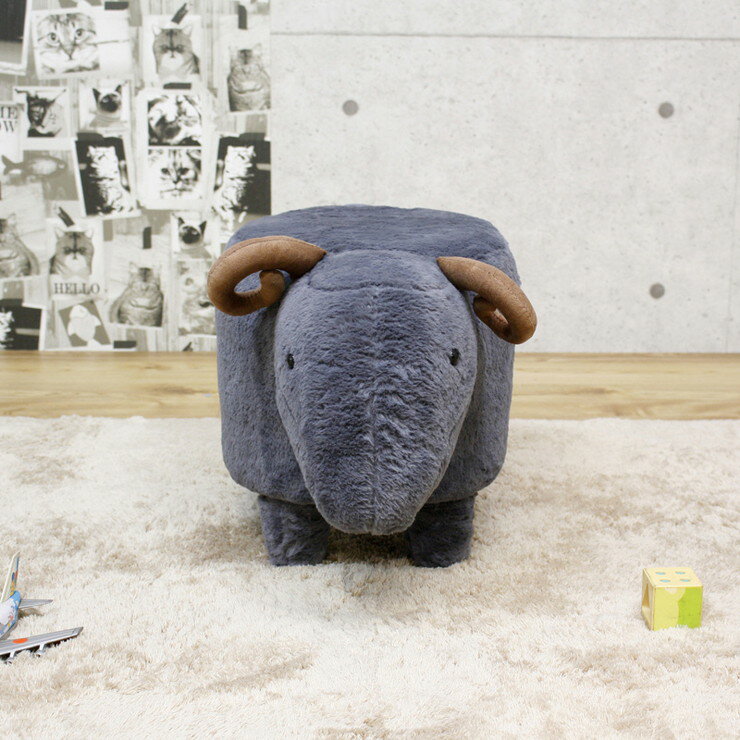 アニマルスツール シープ 幅35cm かわいい おしゃれ 癒し 子供 プレゼント 誕生日(代引不可)【送料無料】 [2]