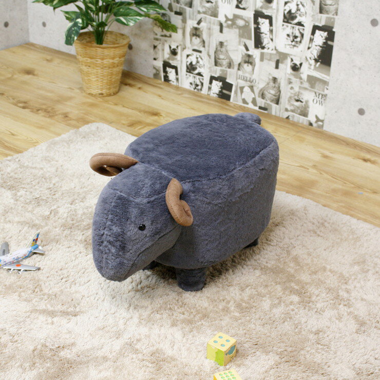 アニマルスツール シープ 幅35cm かわいい おしゃれ 癒し 子供 プレゼント 誕生日(代引不可)【送料無料】 [3]