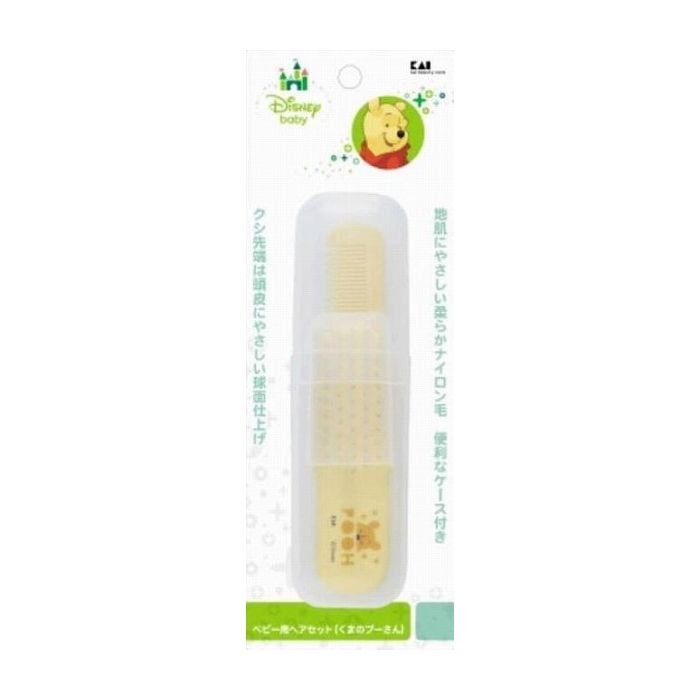 Brushes, Combs - 貝印 KK1495 ベビー用ヘアセット(くまのプーさん) 日用品 日用消耗品 雑貨品(代引不可)