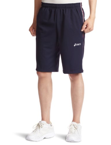 (アシックス)Asics ジヤムジーPSハーフパンツ XAT262 5022 ネイビーXスパークリングレッド M