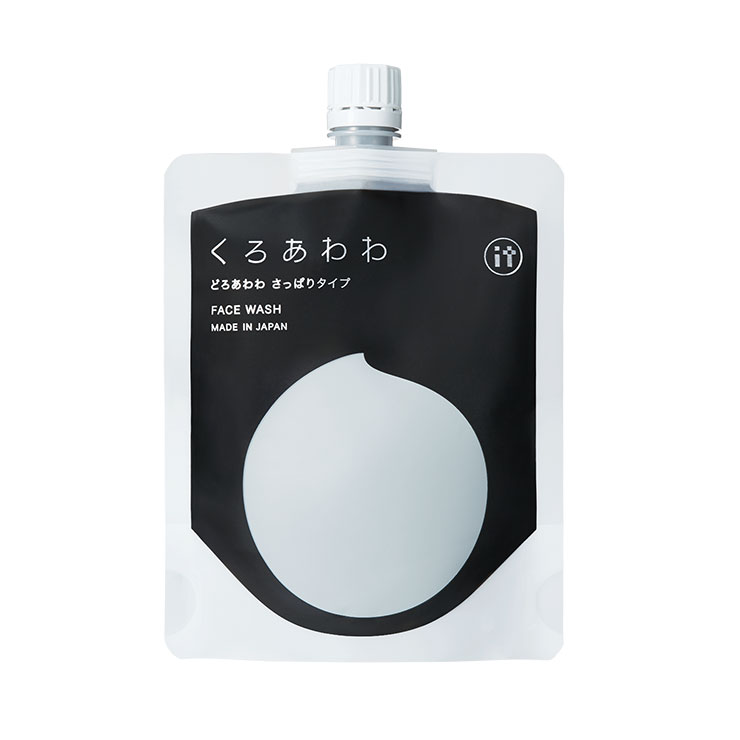どろ豆乳石鹸 くろあわわ 110g ネット付き 洗顔石鹸 洗顔料 洗顔フォーム 洗顔 泡 泥 ドロ 石鹸 （2個以上から代引き可）(代引不可)【メール便】【送料無料】のサムネイル