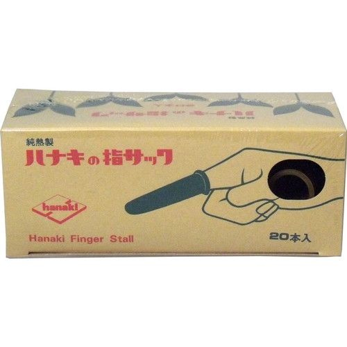 【発売元:ハナキゴム】やわらかくしなやかで、美しい透明なアメ色のもっとも一般的な指サックです!軽作業や医療用等広い用途にお使いになれます!個装サイズ:144X65X57mm個装重量:約50g内容量:20本入製造国:日本【サイズの選び方】1・・・男性の中指用2・・・男性の親指用3・・・男性の人差指、薬指用、女性の中指用4・・・女性の親指用5・・・女性の人差指、薬指用、男性の小指用【材質】天然ゴム※メーカーの都合によりパッケージ、内容等が変更される場合がございます。当店はメーカーコード（JANコード）で管理をしている為それに伴う返品、返金等の対応は受け付けておりませんのでご了承の上お買い求めください。【送料について】北海道、沖縄、離島は送料を頂きます。【発売元:ハナキゴム】やわらかくしなやかで、美しい透明なアメ色のもっとも一般的な指サックです!軽作業や医療用等広い用途にお使いになれます!個装サイズ:144X65X57mm個装重量:約50g内容量:20本入製造国:日本【サイズの選び方】1・・・男性の中指用2・・・男性の親指用3・・・男性の人差指、薬指用、女性の中指用4・・・女性の親指用5・・・女性の人差指、薬指用、男性の小指用【材質】天然ゴム