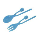 岡部洋食器製作所 ラビット スプーン&フォークセット ブルー RA-02【送料無料】