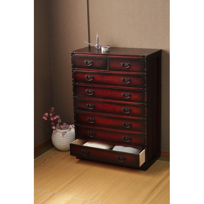 7段チェスト 桐製 和ダンス7段 タンス たんす 箪笥 民芸家具 天然木 収納 衣類 洋服 チェスト 和室 家具 インテリア 引き出し(代引不可)【送料無料】 [3]