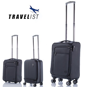 トラベリスト TRAVELIST スーツケース 撥水 28L 76-50061 ブラック （代引き不可）【送料無料】