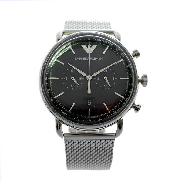 エンポリオアルマーニ EMPORIO ARMANI 腕時計 メンズ AR11104 クォーツ ブラック シルバー【送料無料】