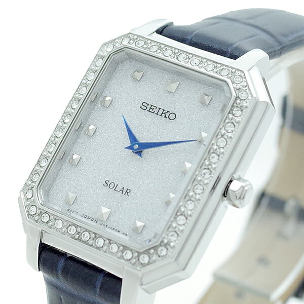 セイコー SEIKO 腕時計 レディース SUP429P1 SEIKO SOLAR クォーツ ラメホワイト ネイビー