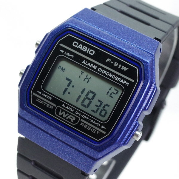 カシオ CASIO 腕時計 メンズ レディース F-91WM-2A クォーツ ブラック