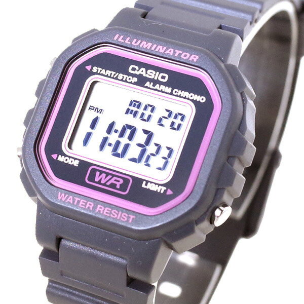 カシオ CASIO 腕時計 レディース LA-20WH-8A クォーツ ピンク グレー