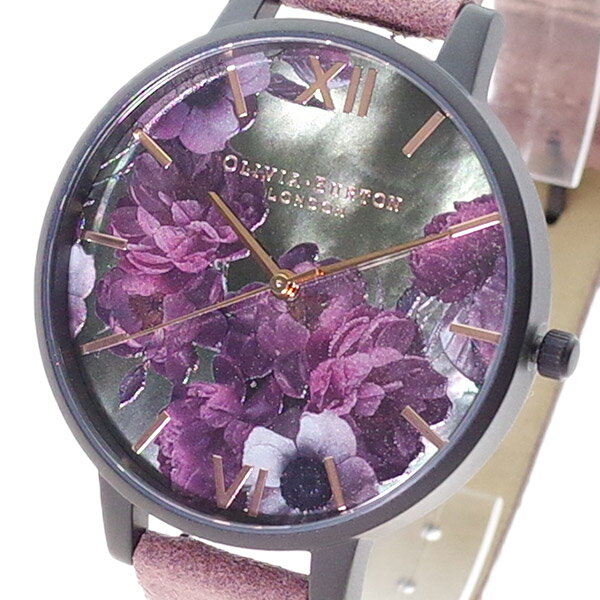 オリビアバートン OLIVIA BURTON 腕時計 レディース OB16AD38 クォーツ ブラック ピンク【送料無料】
