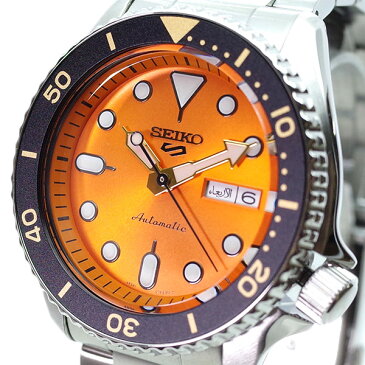 セイコー SEIKO 腕時計 メンズ SRPD59K1 自動巻き オレンジ シルバー【送料無料】