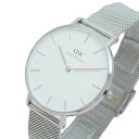 ダニエルウェリントン DANIEL WELLINGTON 腕時計 メンズ レディース DW00100306 Classic 36mm クォーツ ホワイト シルバー Sterling【送料無料】