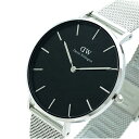 ダニエルウェリントン ダニエルウェリントン DANIEL WELLINGTON 腕時計 レディース DW00100304 Classic 36mm クォーツ ブラック シルバー Sterling【送料無料】