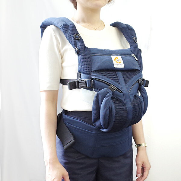エルゴベビー ERGO BABY オムニ360 クールエアメッシュ ベビーキャリア BCS360P MIDBLU OMNI360 ベビー＆キッズ 抱っこ紐 ミッドナイトブルー ネイビー【送料無料】のサムネイル