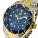 エルジン 腕時計（メンズ） エルジン ELGIN 腕時計 ソーラーダイバーズ メンズ FK1426TG BL クォーツ ブルー シルバー ゴールド【送料無料】