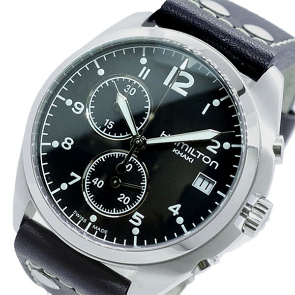 ハミルトン HAMILTON 腕時計 メンズ H76512733 カーキ KHAKI PILOT PIONEER CHRONO クォーツ ブラック