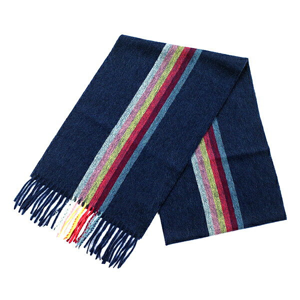 PAUL SMITH ポールスミス カシミヤ マフラー メンズ M1A 119F AS09 47 NAVY ネイビー