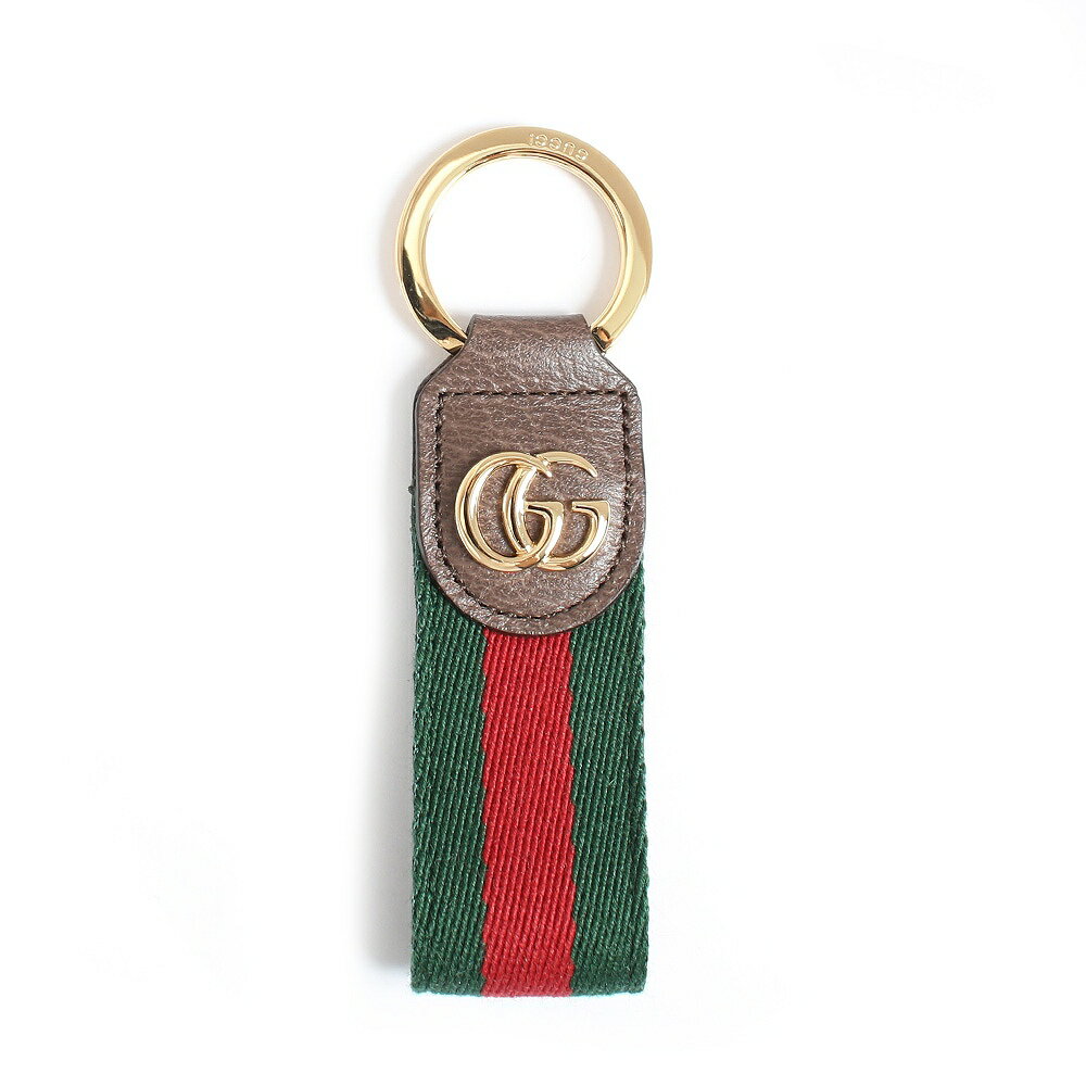 グッチ キーホルダー（レディース） グッチ GUCCI キーリング 523161-HE2NG-8742 レディース GGロゴ VRV NEW ACERO ブラウン グリーン レッド【送料無料】