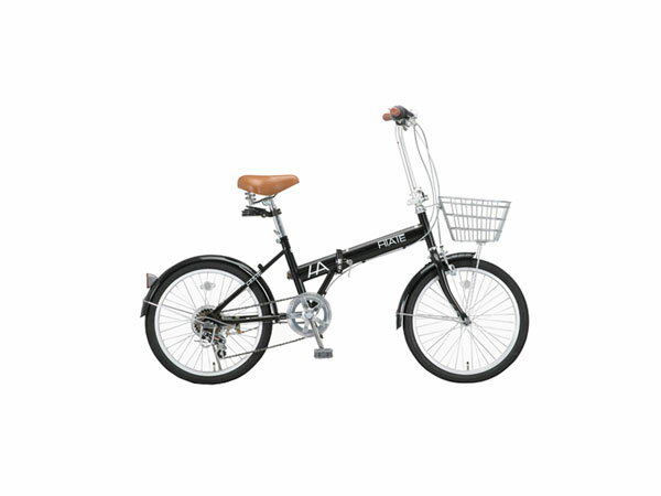 ハイエイト HIATE 折畳 自転車 HI-206-BK ブラック【送料無料】