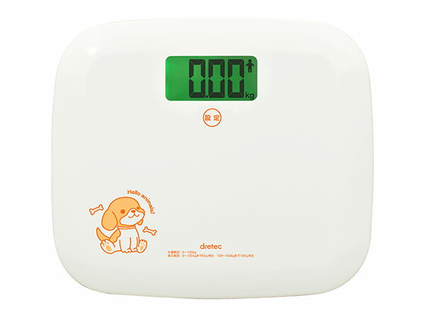 ドリテック DRETEC ボディスケール だっこしてはかる体重計 ダッコ ホワイト　 BS-170WT