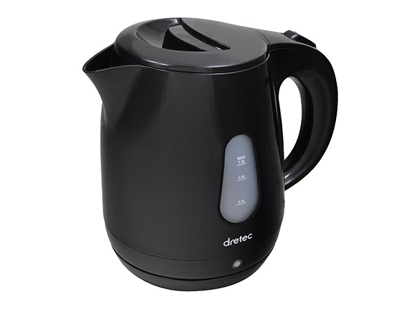 ドリテック DRETEC 電気ケトル ティッピー ブラック PO-129BK