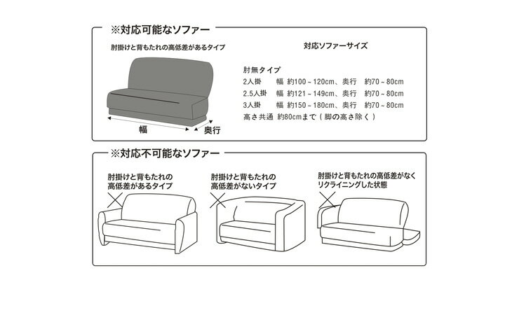 ソファーカバー 2人掛け 肘なし 2人用 撥水フィットタイプソファカバー 北欧 おし...