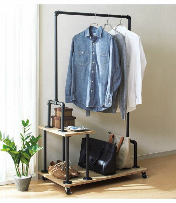 インダストリアルハンガー棚付 TypeA N-8792 パール金属【送料無料】 [2]