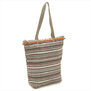 LeSportsac トートバッグ DAILY TOTE 2432 レディース SEA STRIPE TAN POM E192 グレーマルチ柄 レスポートサック【送料無料】