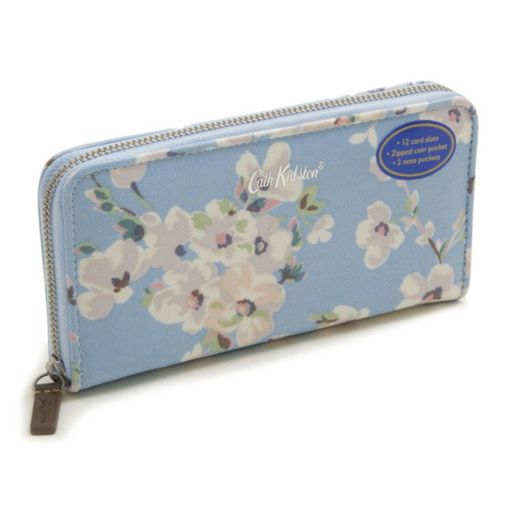 Cath Kidston ラウンドファスナー 長財布 752121 Continental Zip Wallet レディース ブルー キャスキッドソン【送料無料】