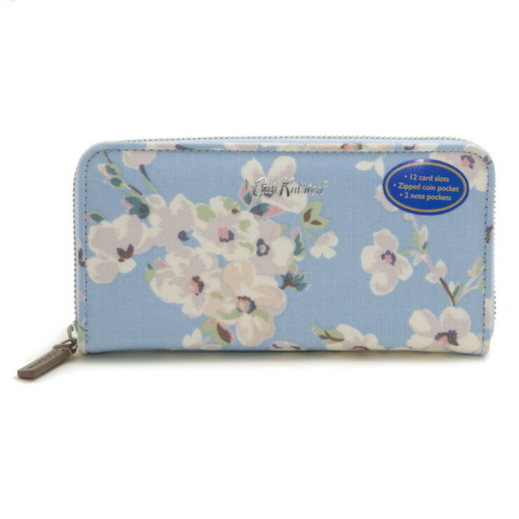 Cath Kidston ラウンドファスナー 長財布 752121 Continental Zip Wallet レディース ブルー キャスキッドソン【送料無料】