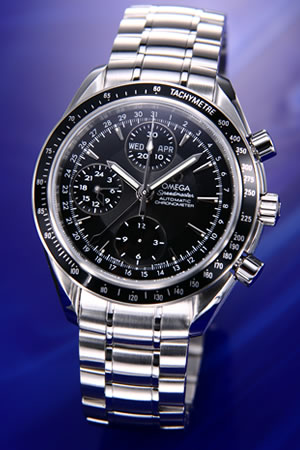 オメガ OMEGA 腕時計 スピードマスター デイデイト 3220-50 ブラック【送料無料】