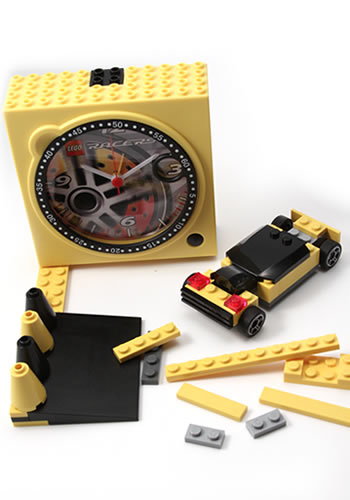 レゴ 目覚まし時計（置き時計） LEGO Kid's 「Racers」レーサー 楽しく組み立て、楽しく着せ替え、POP＆キュート「レゴ・ブロック」の目覚まし時計。 4271032のサムネイル