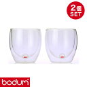 bodum ボダム ダブルウォールグラス 0.08L 2個セット PAVINA 4557-10US【送料無料】