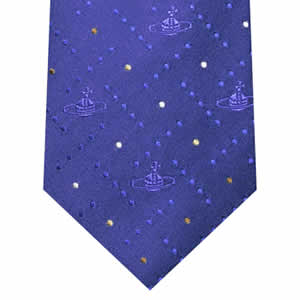 ヴィヴィアン ウエストウッド Vivienne Westwood ネクタイ シルク Blue系 N-VWW-A00210