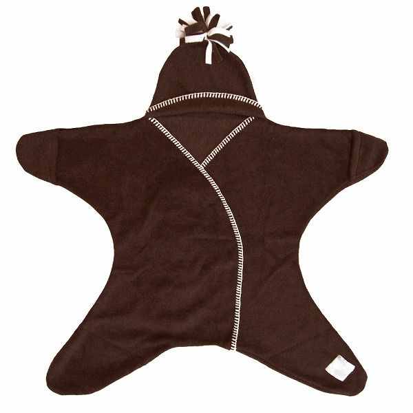 Tuppence&Crumble タッペンスアンドクランブル 星型フリースアフガン スターラップ 11-18M チョコレート 1個【送料無料】【ポイント10倍】