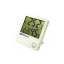 EMPEX(エンペックス) デジタル 温湿度計 (時計/カレンダー) ホワイト TD-8140