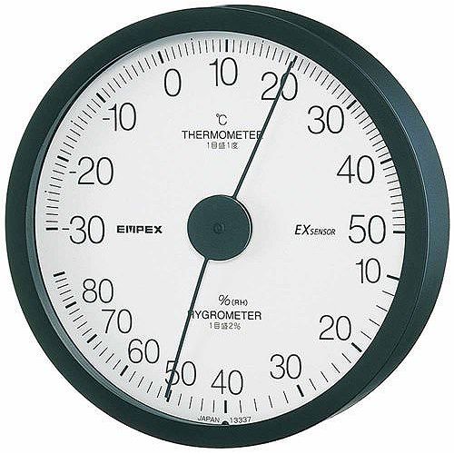 EMPEX (エンペックス) 温度・湿度計 エクストラ 温度・湿度計 壁掛用 TM-6202 ブラック EMPEX (エンペックス) 温度・湿度計 エクストラ 温度・湿度計 壁掛用 TM-6202 ブラック