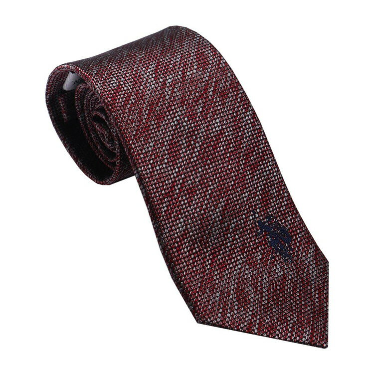 樂天商城 - U.S.PORO ネクタイ シルク100% USPA-79 WINE/NAVY(代引不可)【送料無料】
