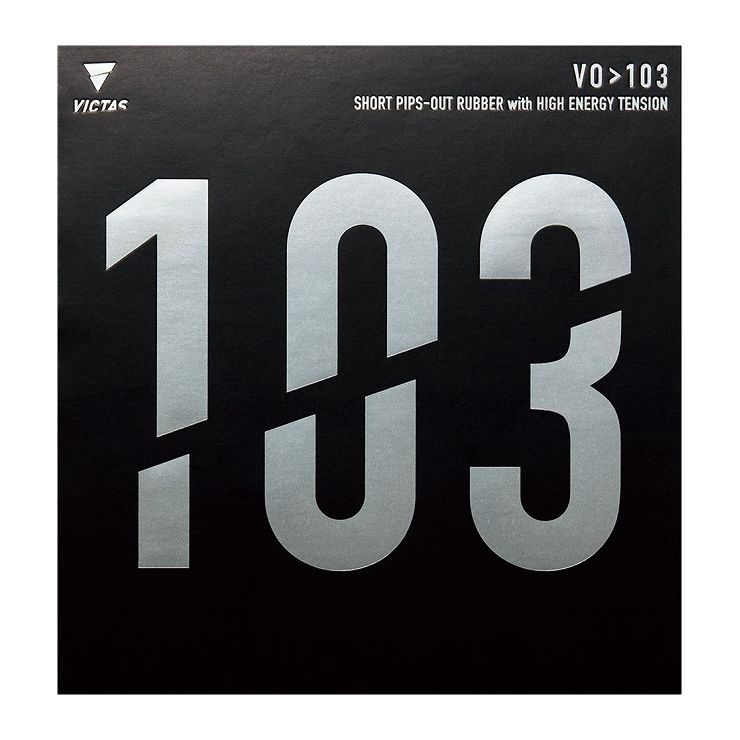 VICTAS(ヴィクタス) 卓球ラケット VICTAS VO)103 表ソフトラバー 20242 【カラー】ブラック 【サイズ】2.0【送料無料】
