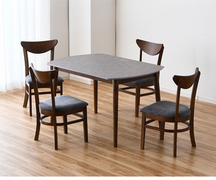 【開梱設置無料】 ダイニングテーブルセット 5点セット 4人掛け 幅120cm チェア4脚セット メラミン 4人用 ダイニングセット ダイニングテーブル 傷に強い 熱に強い 食卓テーブルセット 北欧 モダン(代引不可)【送料無料】 [3]