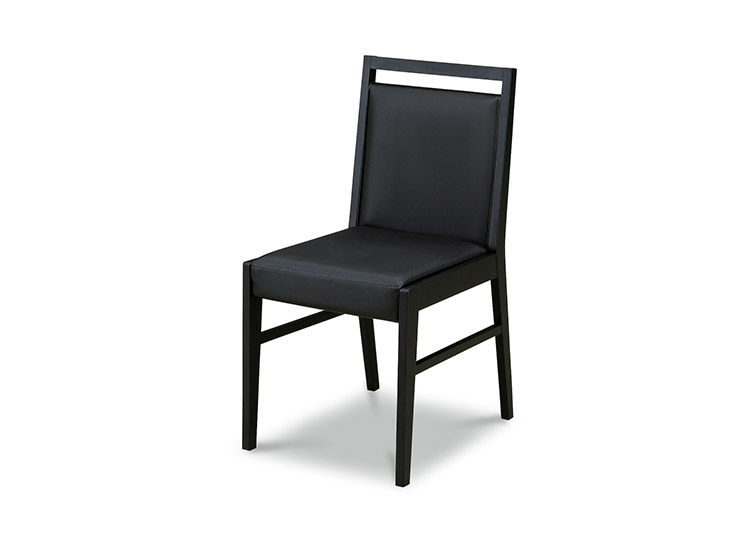 ダイニングチェア2脚セット 木製 ラバーウッド 天然木 木目調 PVC シンプル おしゃれ 北欧 一人暮らし 新生活 1人掛け 肘無し ブラウン ナチュラル ブラック(代引不可)【送料無料】 [2]