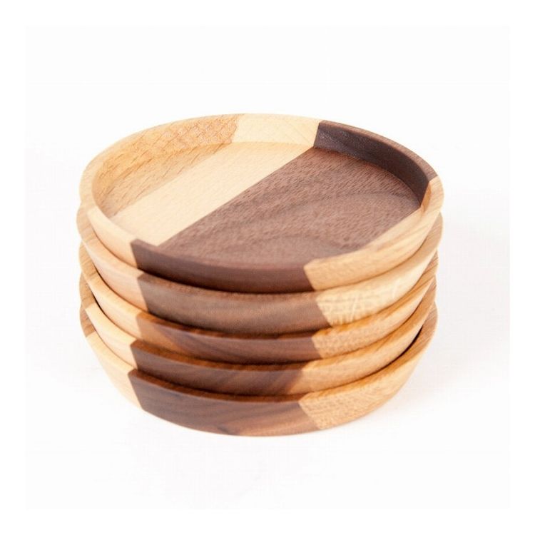 Latree(ラトレ) BANシリーズ 無垢のコースター コースター コップ置き 円形 天然木 無垢 木製 高級感 飛騨家具 株式会社HIDAKAGU【送料無料】