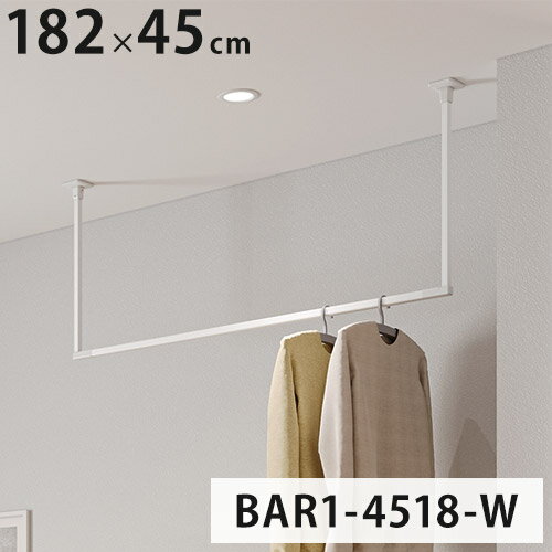 【※法人様限定販売】川口技研 ホスクリーン 室内物干し BAR型 ホワイト BAR1-4518-W 物干金物 天井付け(代引不可)【送料無料】 【※法人様限定販売】川口技研 ホスクリーン 室内物干し BAR型 ホワイト BAR1-4518-W 物干金物 天井付け(代引不可)【送料無料】