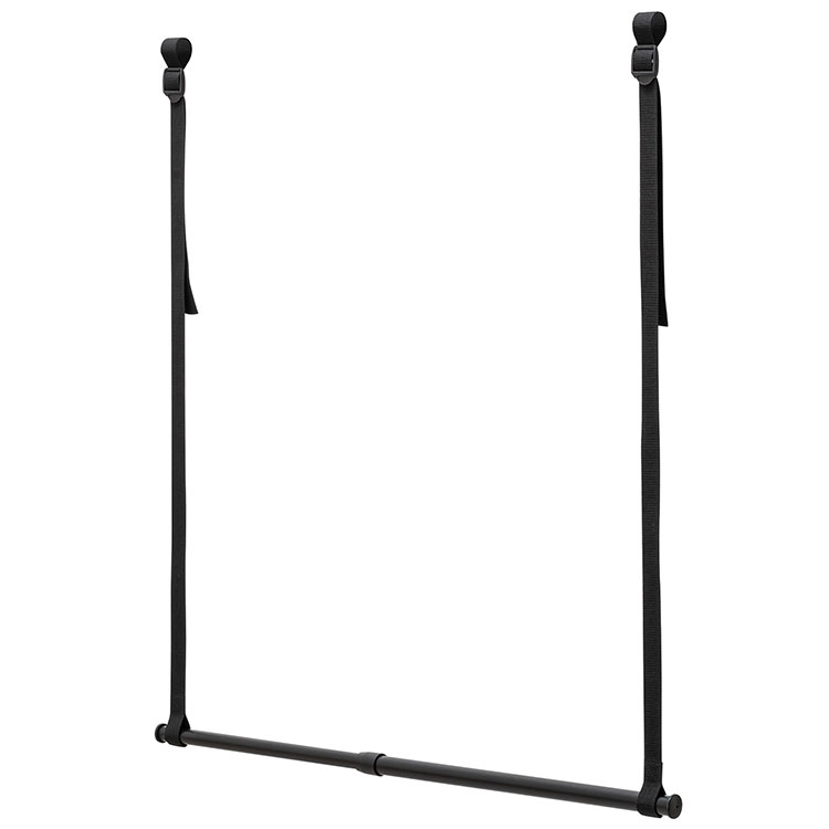 セキスイ 吊下げハンガー 伸縮ポール46~80cm TH-1BK 積水樹脂 吊り下げ コンパクト 省スペース クロー..