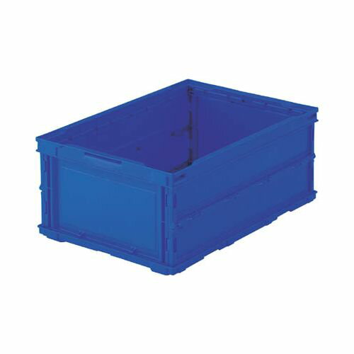 TRUSCO 薄型折りたたみコンテナ 30L ダークブルー TRO30B(代引き不可)