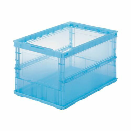 TRUSCO 薄型折りたたみコンテナスケル 50L 青 TSKO50B(代引き不可)
