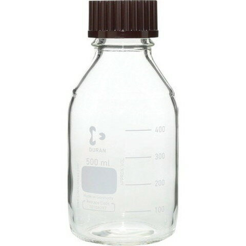 SIBATA ネジ口ビン 500ml 赤キャップ付 0172005001A(代引不可)【送料無料】