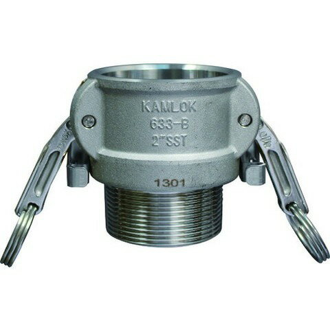 トヨックス 633-BBL カムロック ツインロックタイプカプラー オネジ ステンレス 1-1/2インチ SST 633BBL112SST(代引不可)【送料無料】(4.0)